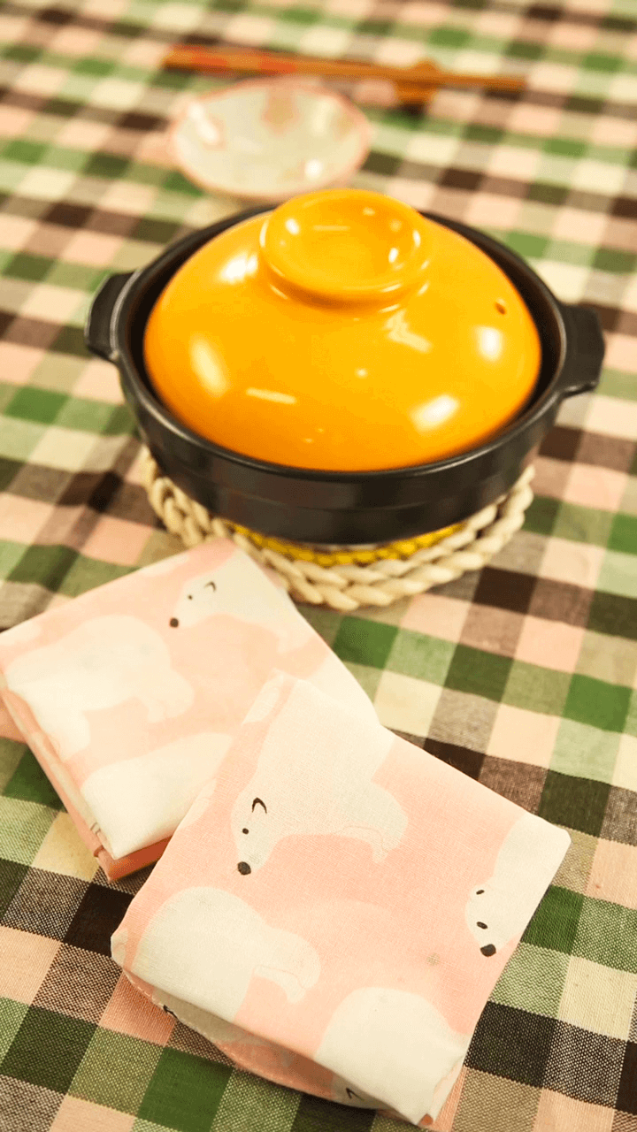 手ぬぐい活用法　鍋つかみ