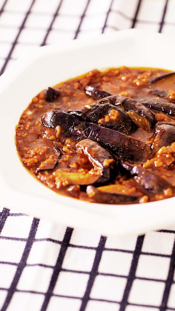 キムチの素で作る！かんたん麻婆茄子