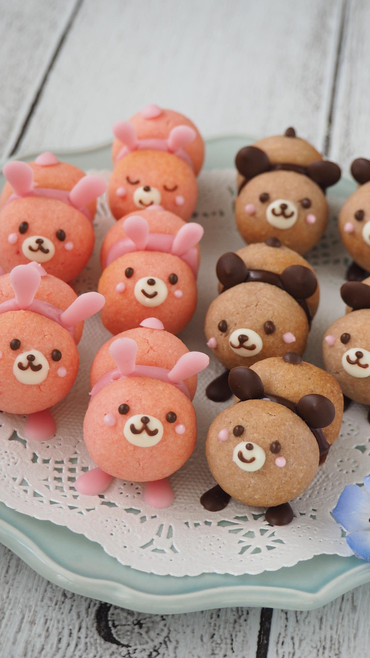 くま&うさぎのクッキー