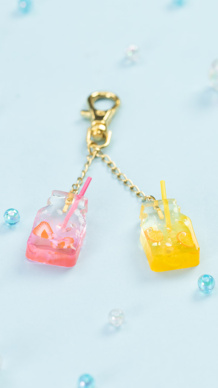 見てるだけで飲みたくなっちゃう♡メイソンジャーのキーチャーム