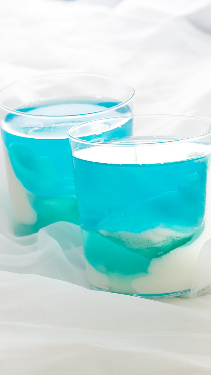 もくもく浮いてる雲がポイント♡青空ゼリー