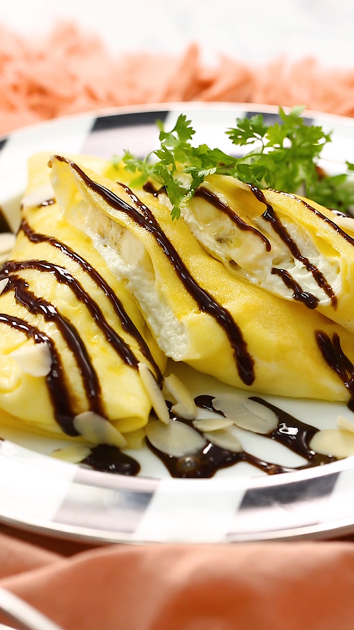 もう絶対焦がさない♡焼かない♪もちもちクレープ