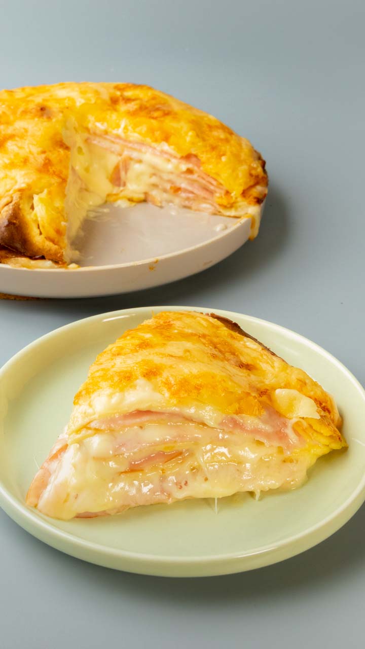 ハムとチーズの絶品とろ〜りミルフィーユグラタン☆