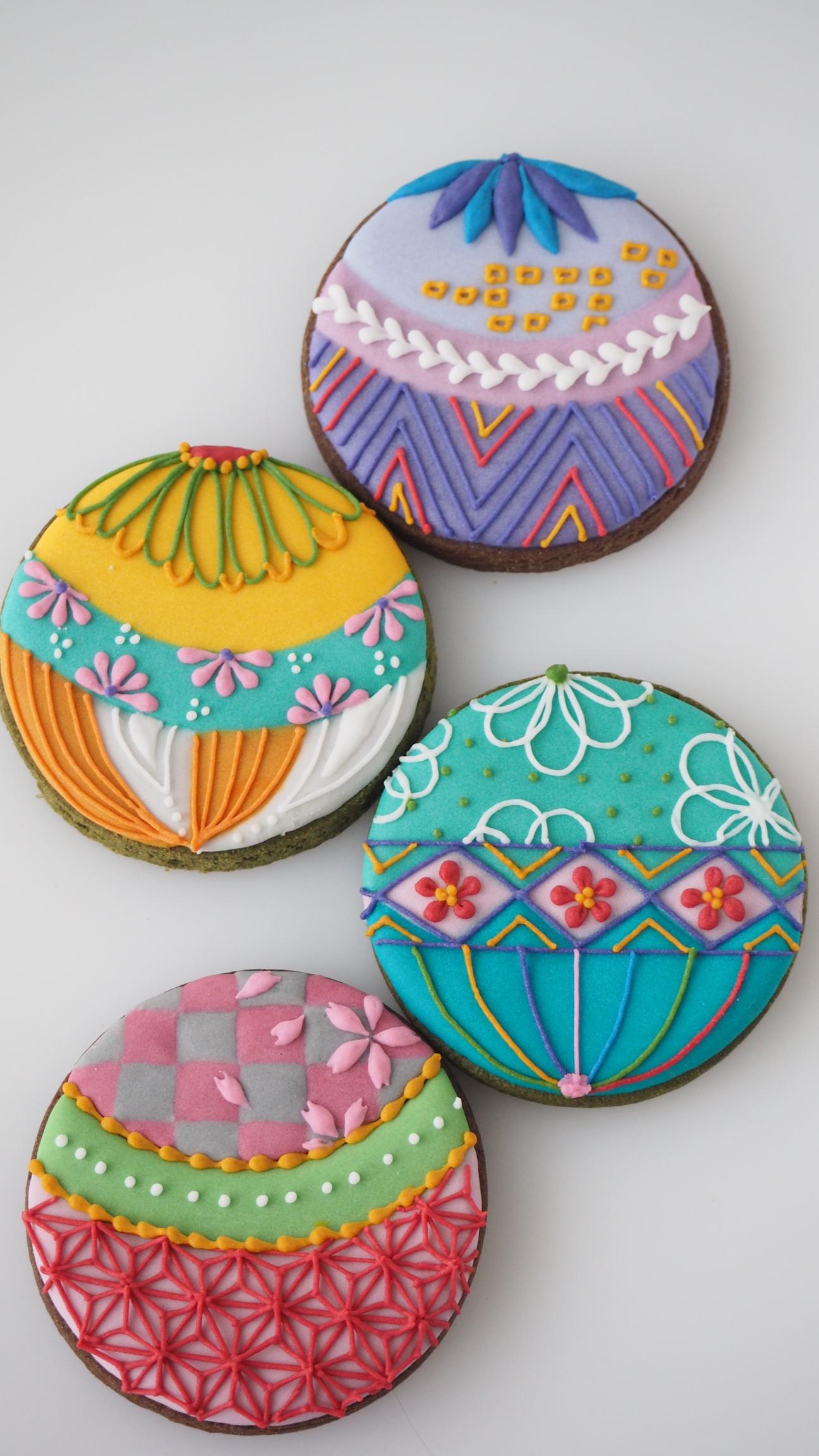 4種類の和柄アイシングクッキー♡