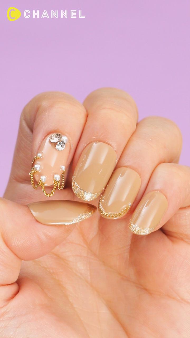 ジュエリーのようなゴージャス感!滴るチェーンネイル