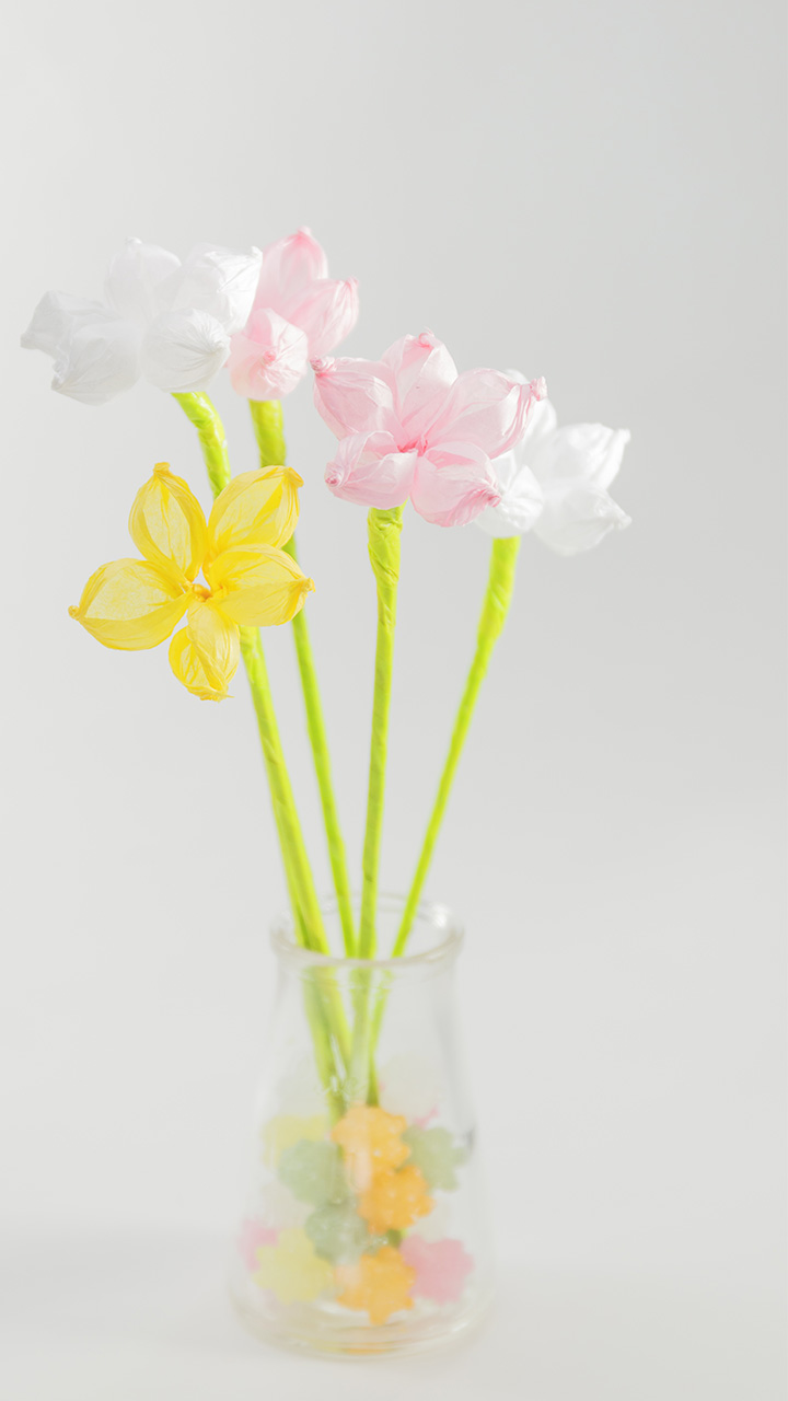 ふんわり感がカワイイ♡ 一輪のペーパーフラワー