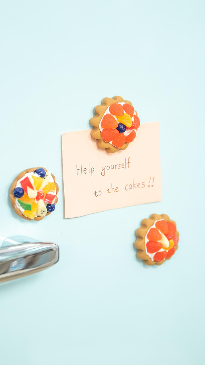 デコレーションに迷っちゃう♡簡単かわいいフルーツタルトマグネット