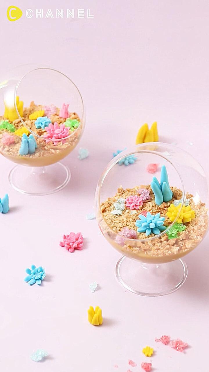 カラフル植物！テラリウムプリン