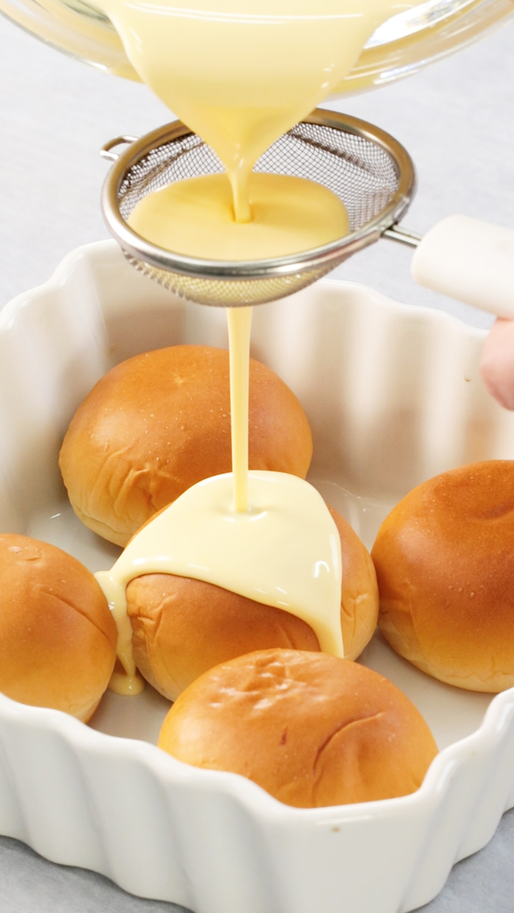 カリふわ食感♡幸せのチョコパンブリュレ