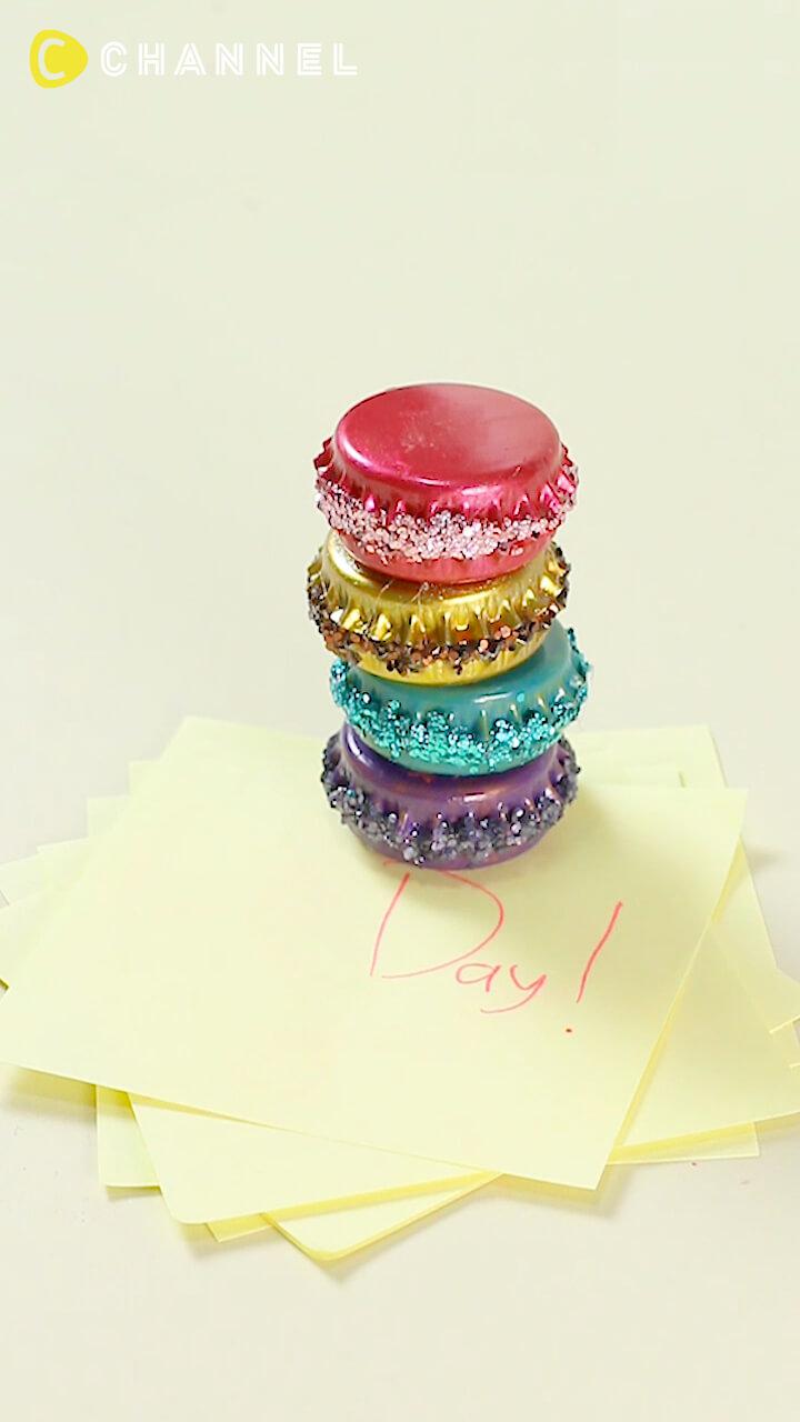 いつもは捨てちゃうアレで！マカロンマグネット