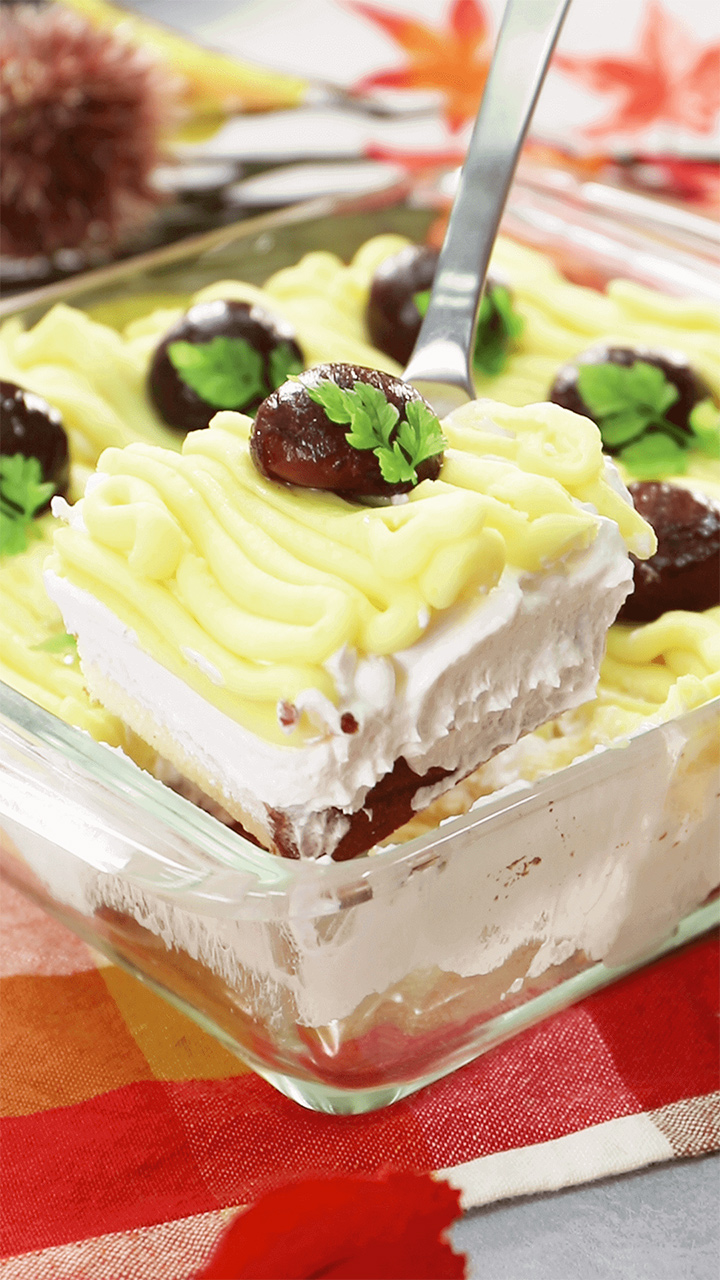 ○○で出来ちゃう♪ 型なしモンブラン