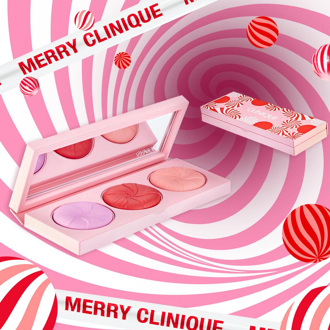 =Merry Clinique！甜甜聖誕閃閃發光 小花腮紅盤限定販售！
