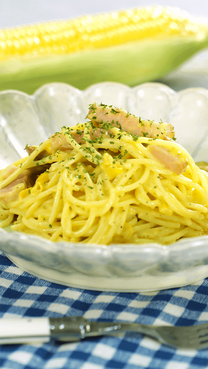 コーンポタージュ缶が優秀すぎる！！簡単美味しいクリーミーパスタ