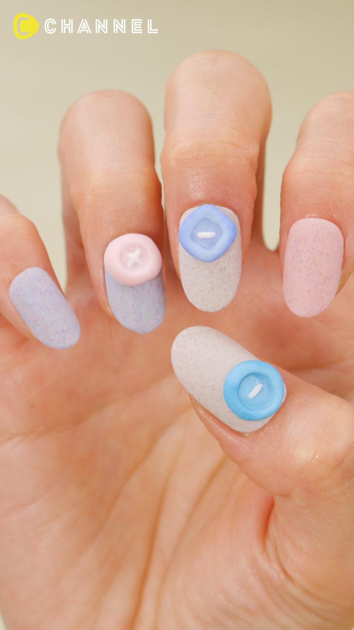 ありそうでなかった!?ボタンネイル