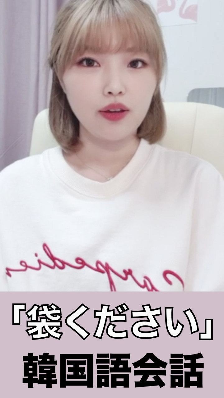 【韓国語会話】袋ください