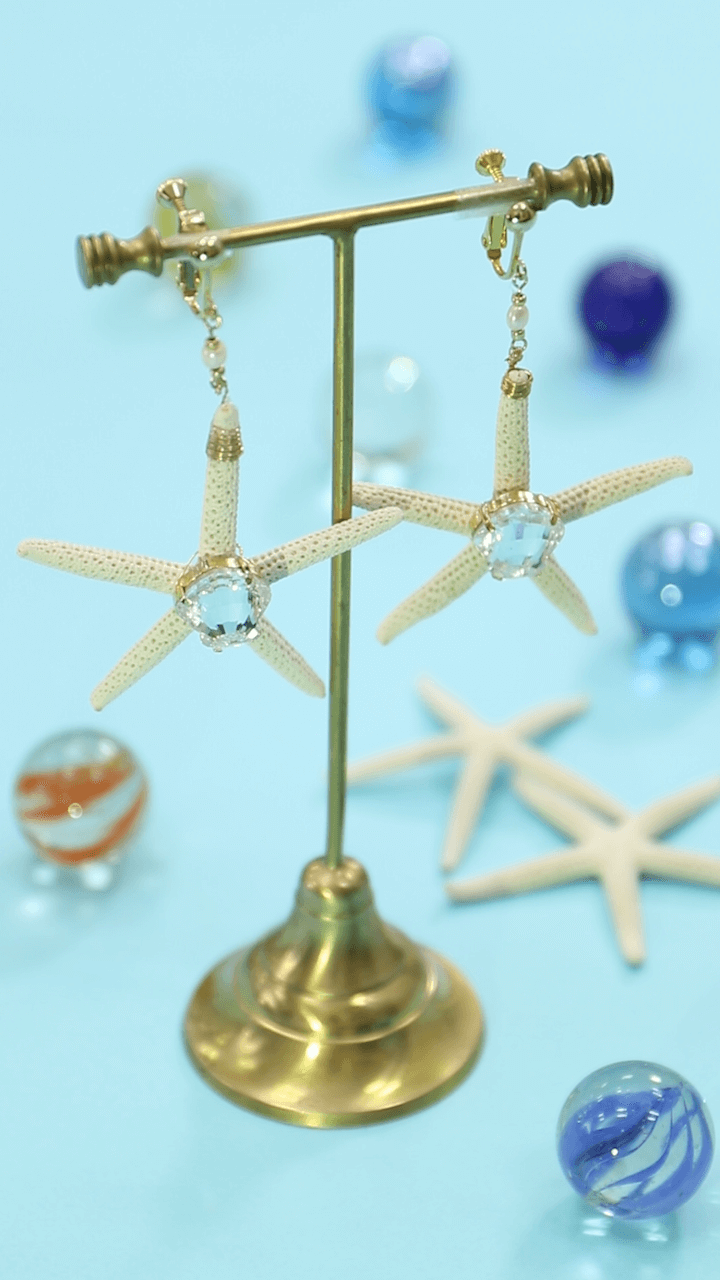 海星って読める？星型の「ヒトデイヤリング」でリゾート気分を演出♪