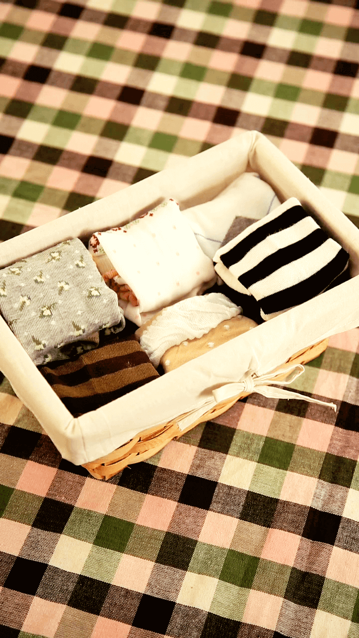 収納効率UP！靴下を四角く畳む