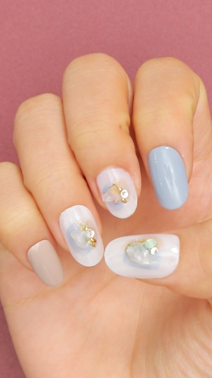 100円天然石でつくる♡しあわせになれるパワーストーンネイル