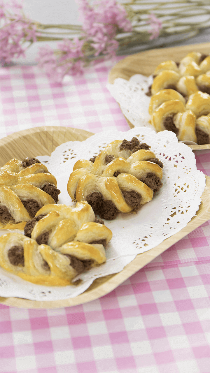 工作気分でクルクル♪ ココアクッキーパイ