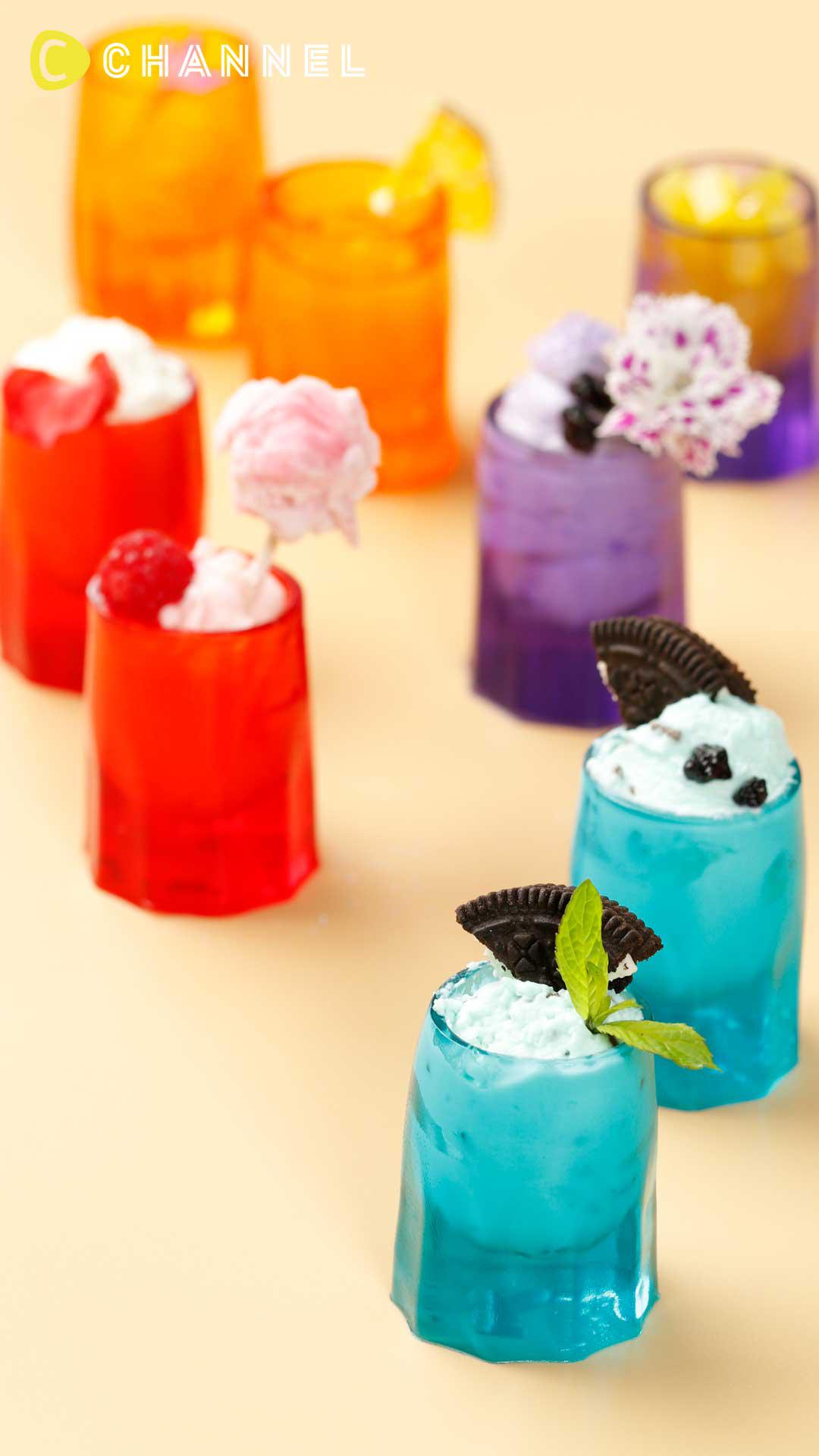 丸ごと食べてね♡カラフルグミショット