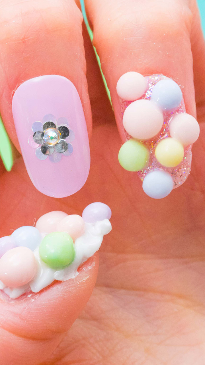 ポップな指先で運気UP!?おいりソフトネイル