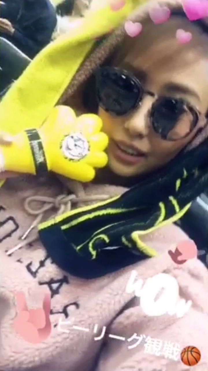 「Bリーグ観戦してきたよ♡」