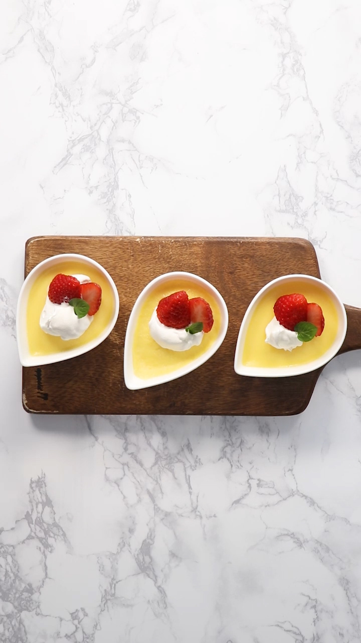 さっぱり濃厚プリンレシピ！夏のおやつにぴったり