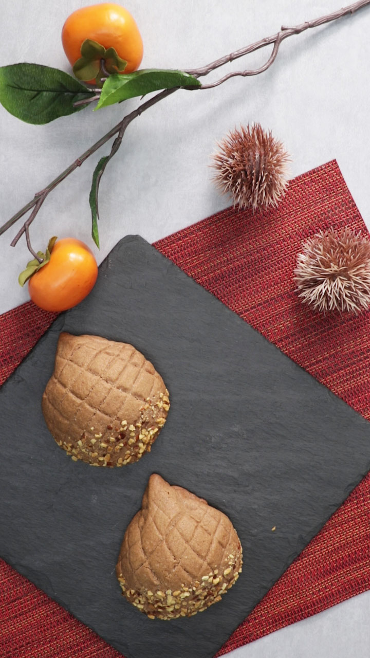 秋を堪能♡栗〜むメロンパン