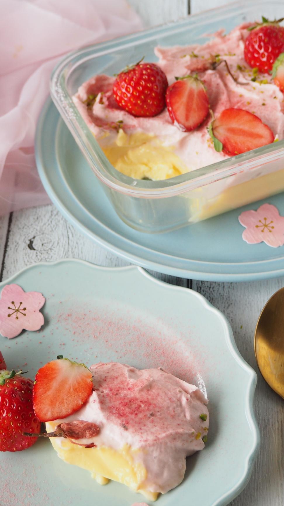 春を感じる桜プリン