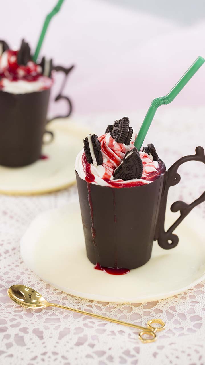 全部食べられる幸せ♡チョコカップ＆ソーサー