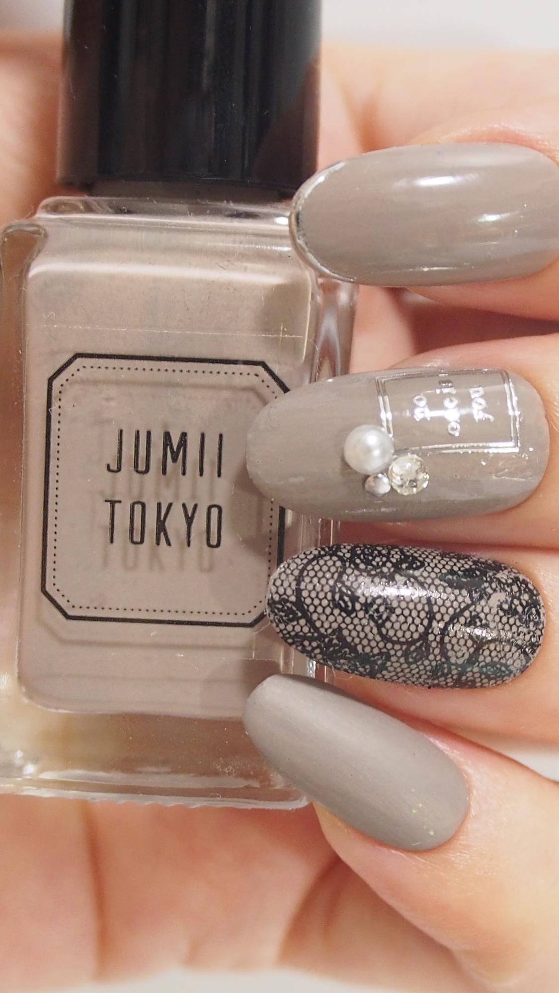 ホイルで簡単レースネイルの塗り方動画～JUMIITOKYO～