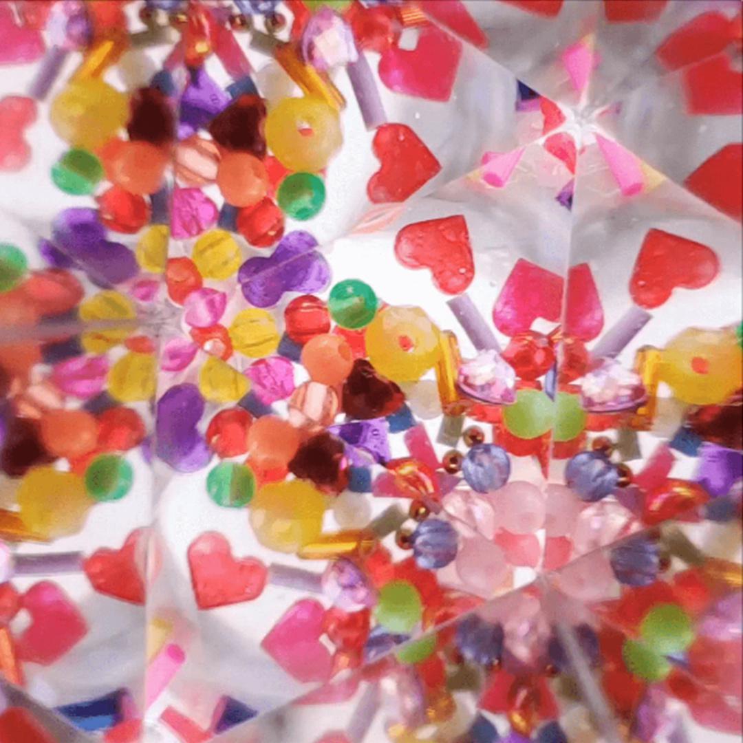 ハートが増える♪「きらきら手作り万華鏡」