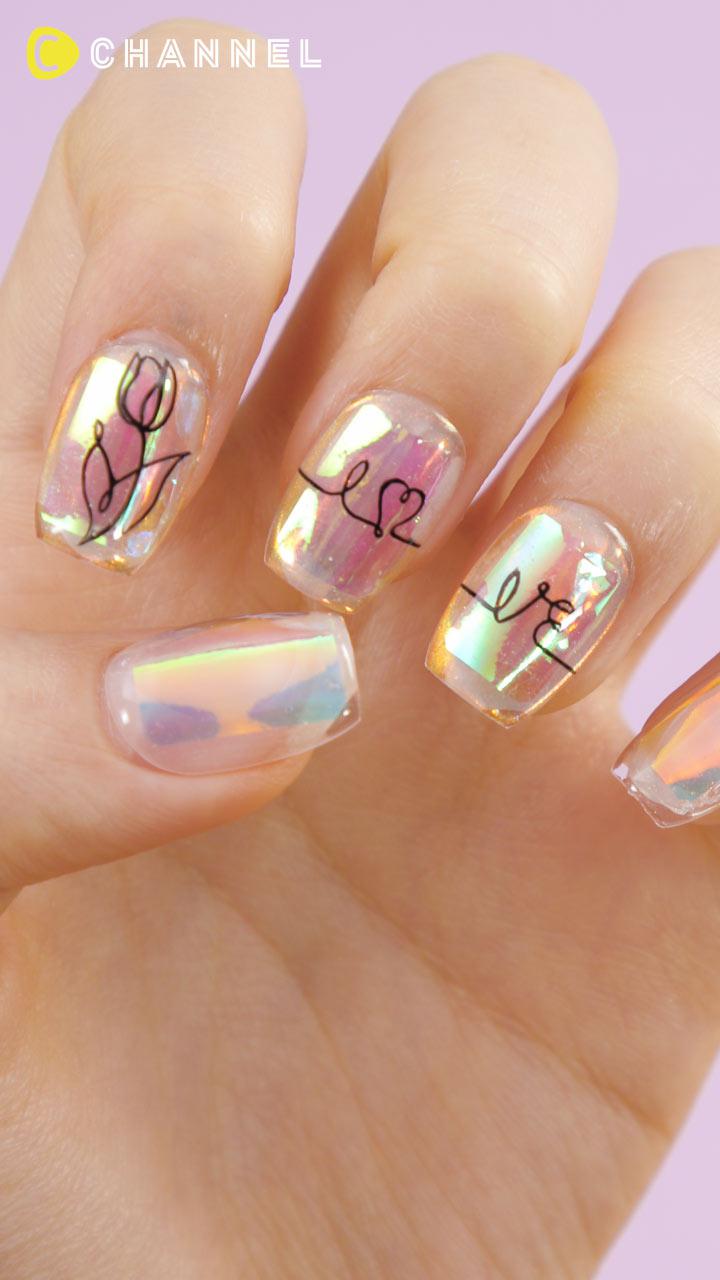 美しさのアートで目立つ指先に♡「うるうるネイル」