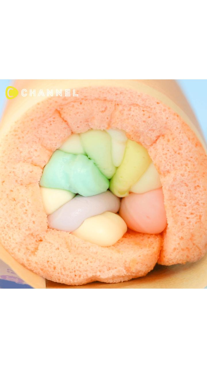 ときめくカラフルスイーツ♡虹色ロールケーキ