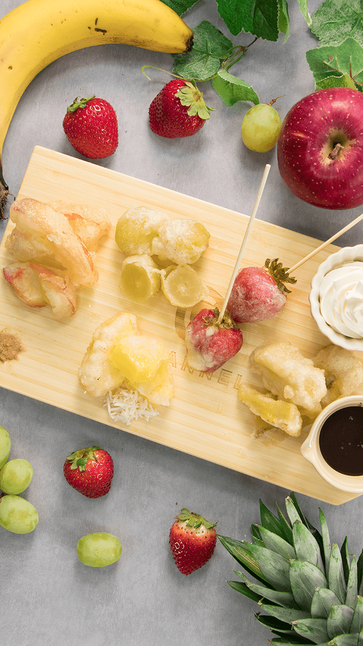 冬はHOTで♡フルーツ天ぷらが予想を裏切るオイシさ♪