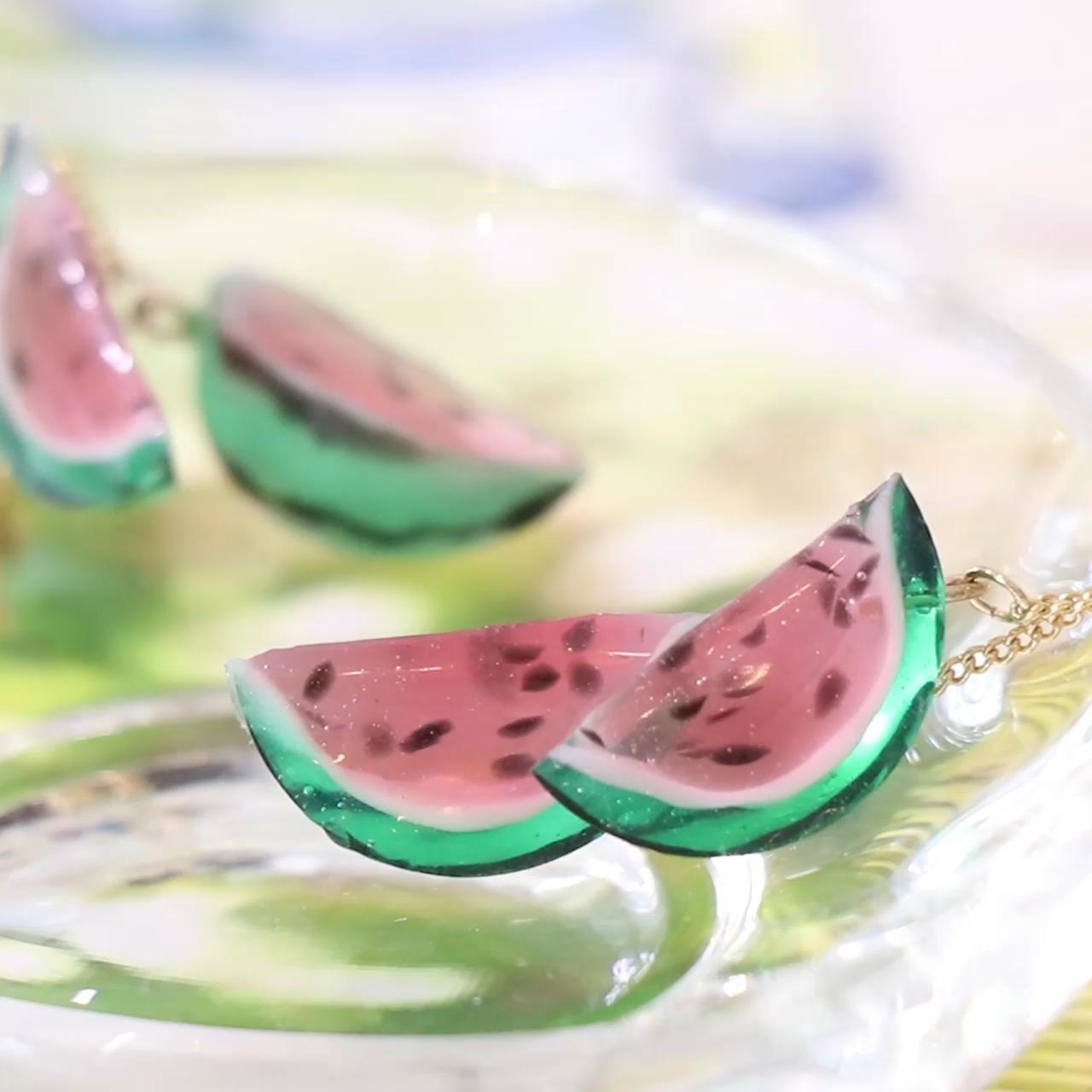 レッツ大量生産☆「スイカのイヤリング」