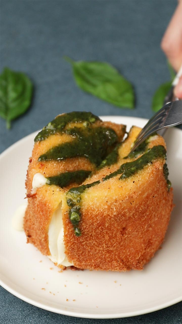 衝撃のラスト！丸ごとカプレーゼ？？フライ