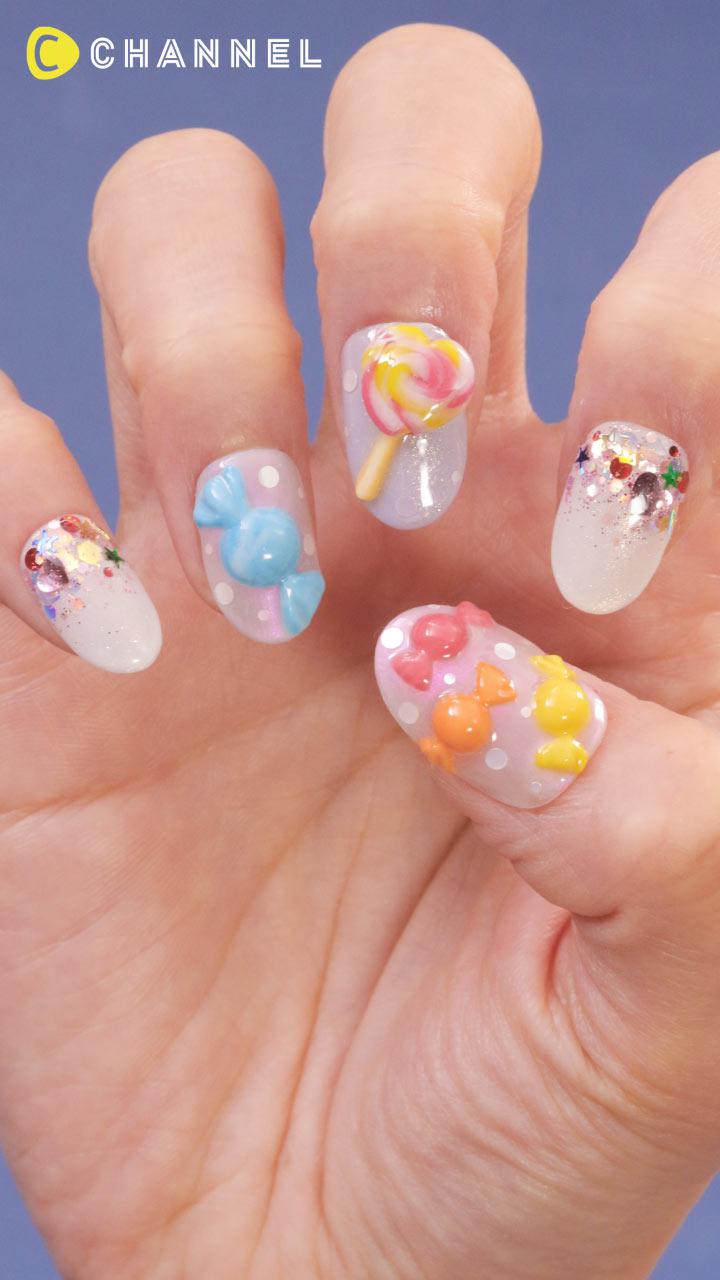 カラフルPOPにきゅん♡キャンディネイル