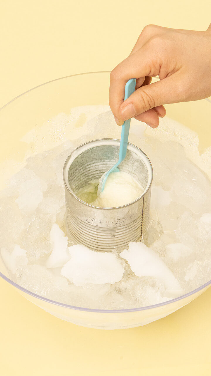 冷凍庫は使わない！？おうちで手作りアイスクリーム♪