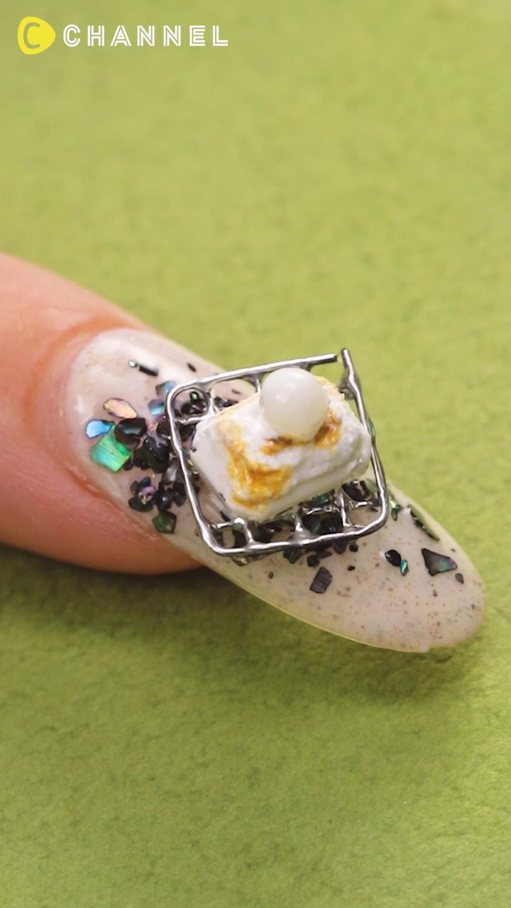 ぷくっとこんがり♪焼き餅ネイル