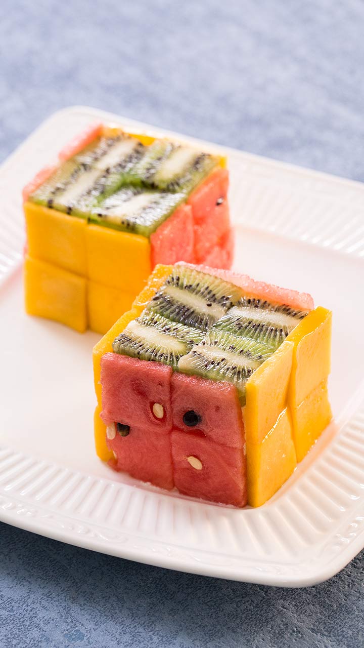 ワンランク上のお洒落♡スイーツフルーツキューブチーズケーキ