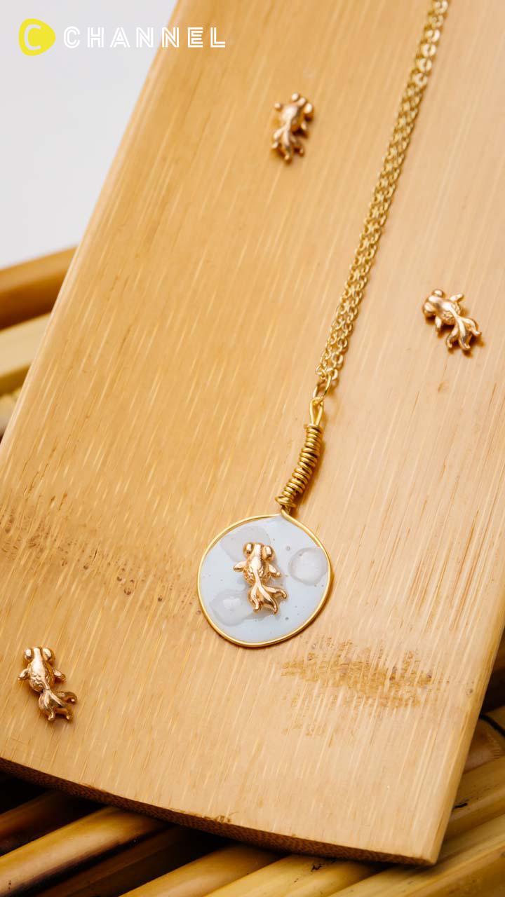 夏まっさかり!! 納涼金魚すくいペンダント