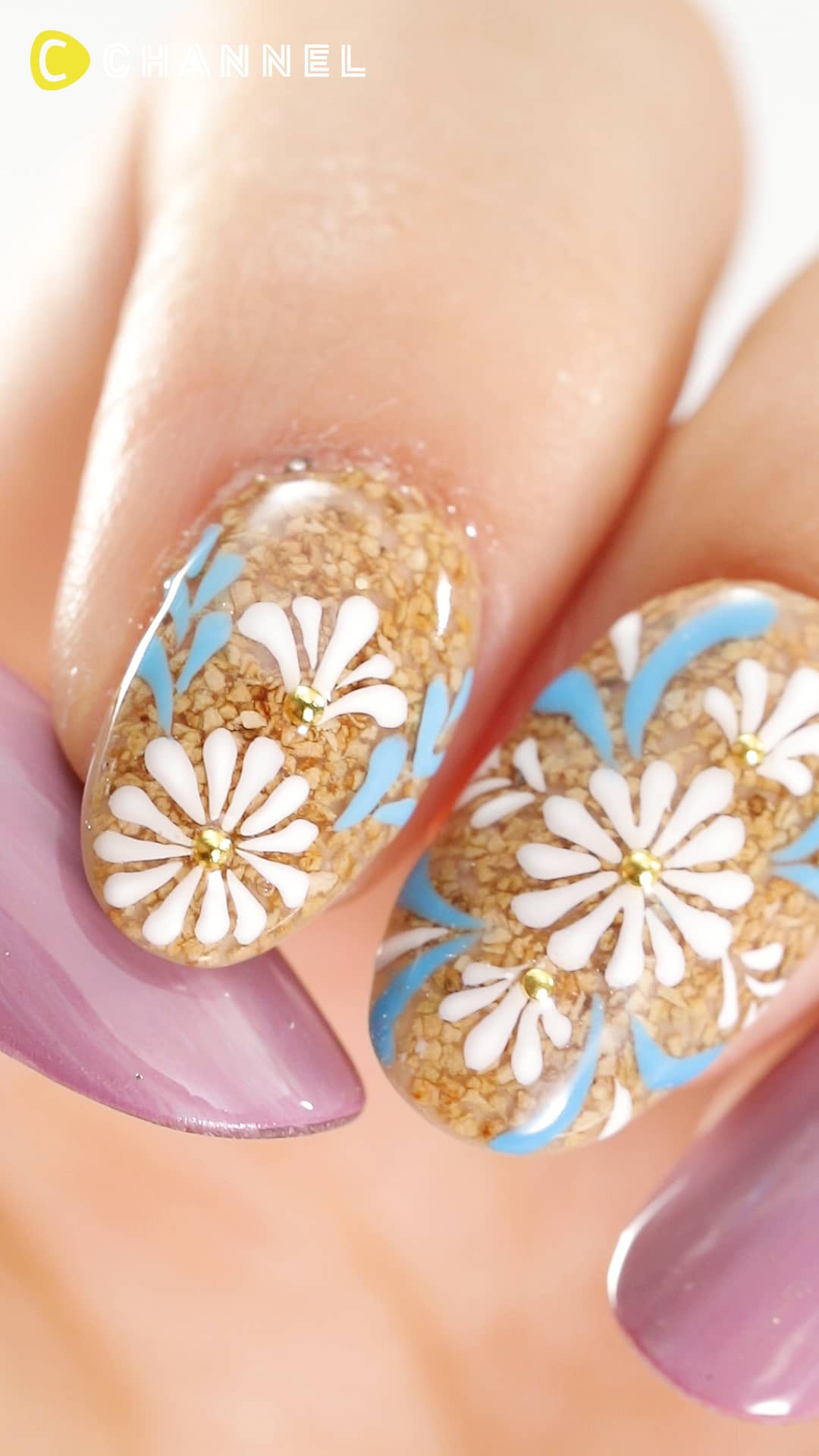 季節の変わり目に♡埋め尽くしコルクネイル