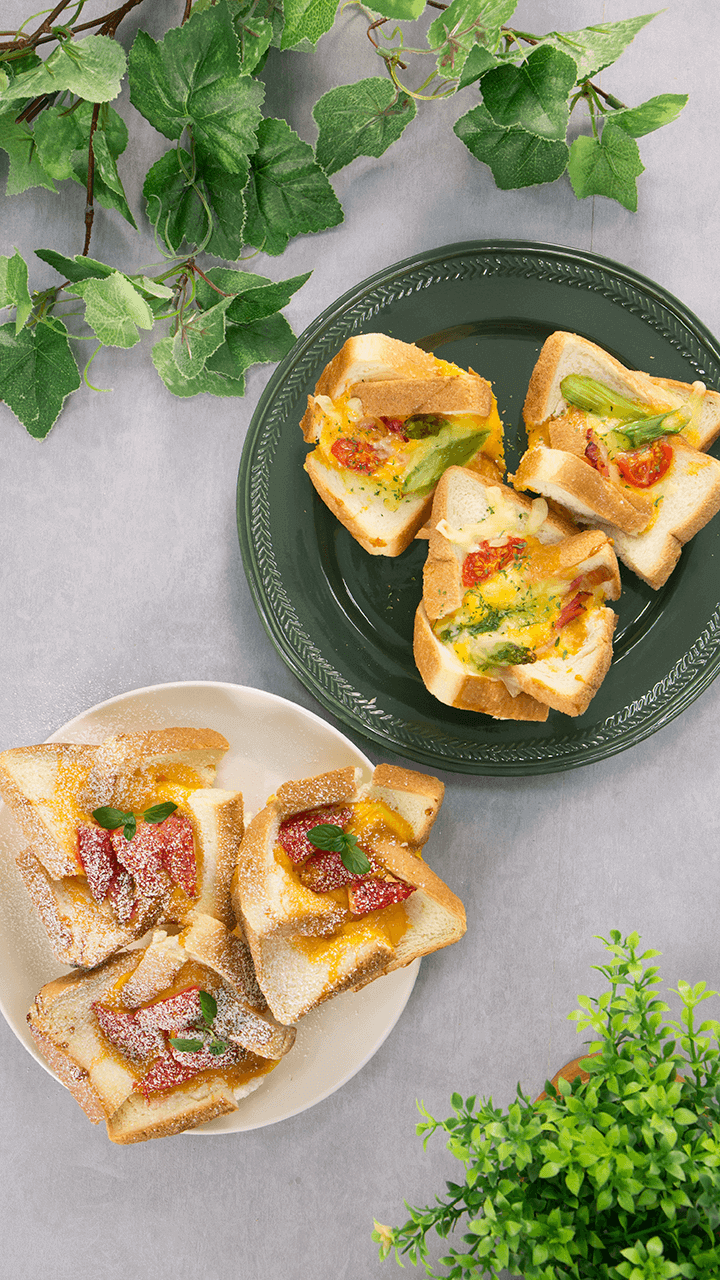 食パンが大変身！フラワーキッシュ