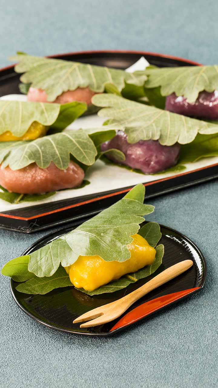 こどもの日に♡レンジでできる！フルーツ柏餅