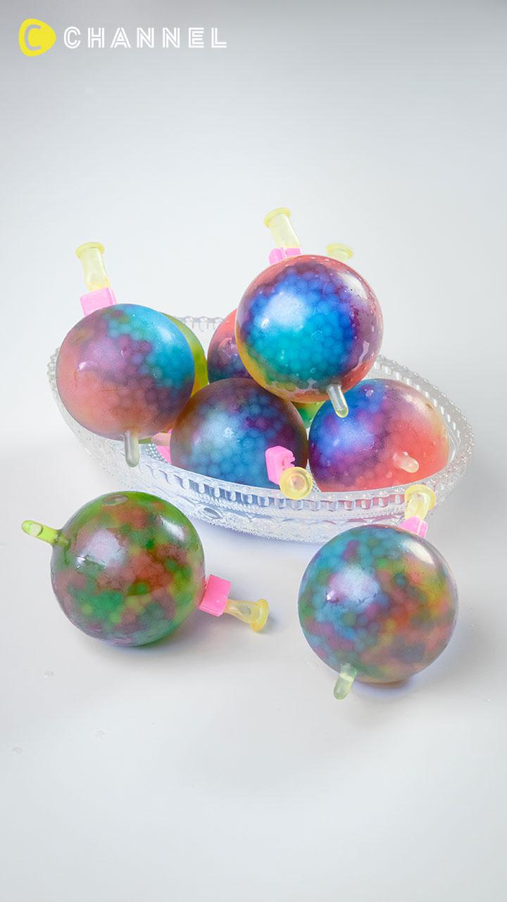 吸って楽しい♡風船タピオカ