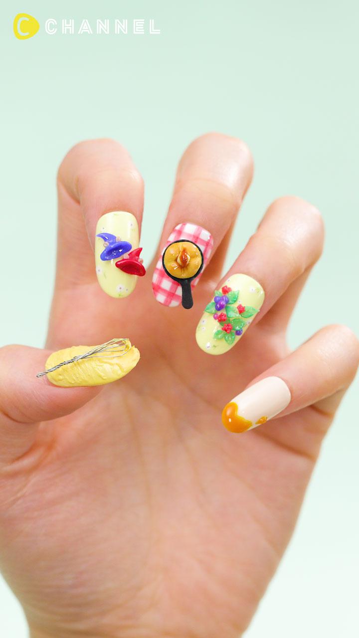 絵本から抜け出したような可愛さ♡スキレットパンケーキネイル