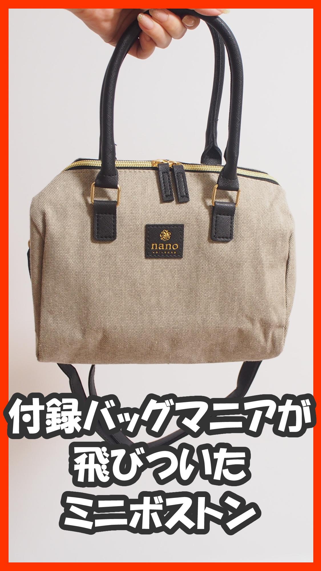 付録バッグマニアが飛びついたInRedインレッド2019年10月号ミニボストン