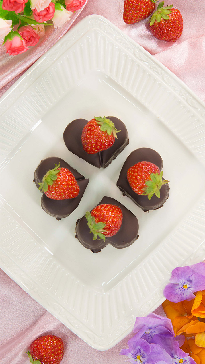 2ステップで簡単♡可愛い♡はーとチョコチーズケーキ