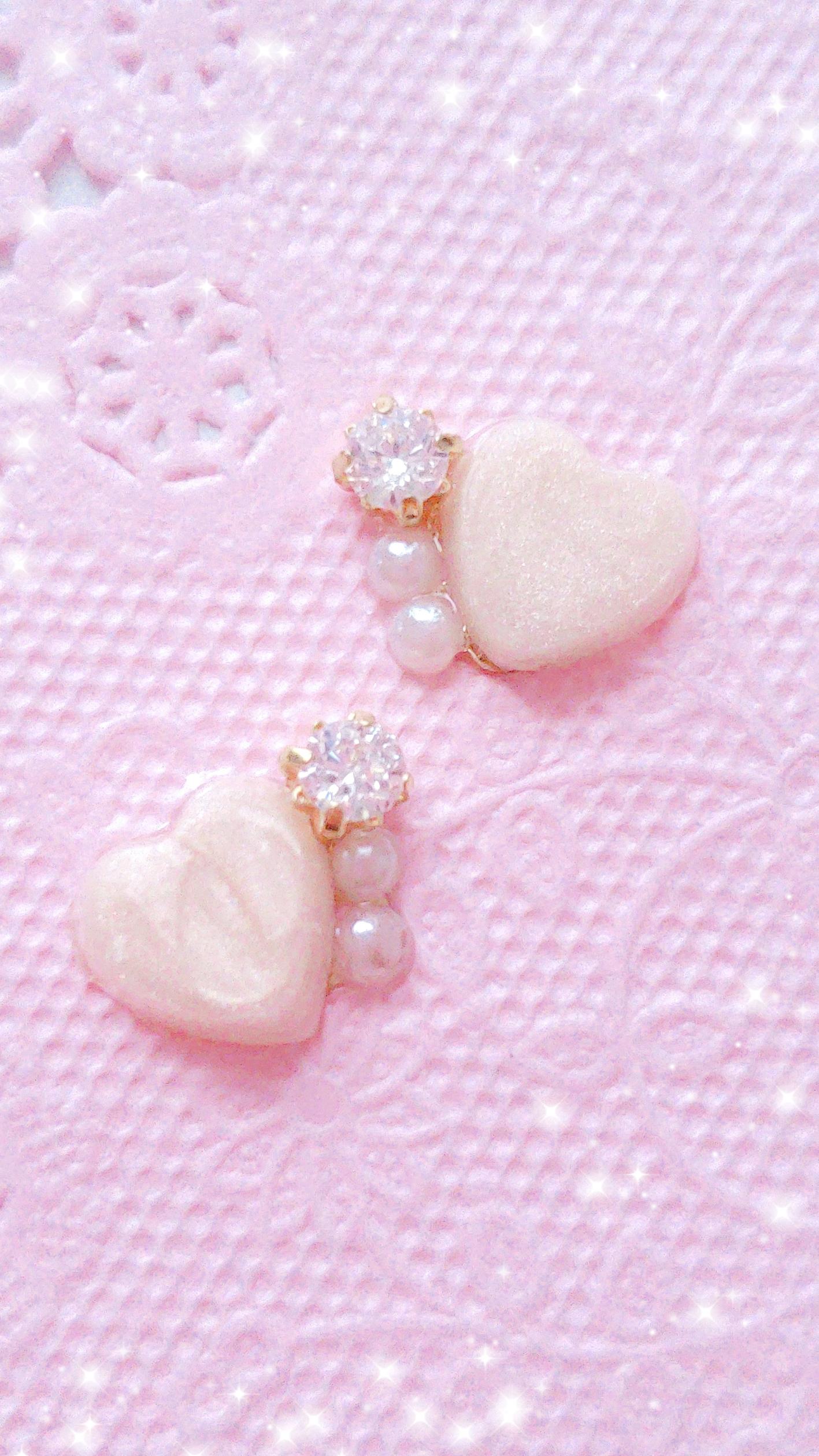 【アクセサリーパーツDIY】簡単！パール♡×ビジューパーツ
